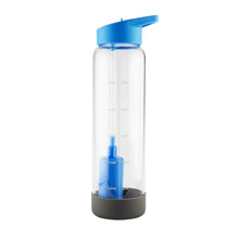 Load image into Gallery viewer, 32oz Glass Filtered Motivational Water Bottle With Time Markings