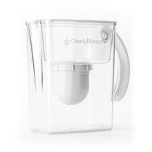 Load image into Gallery viewer, Clearly Filtered Water Filter Pitcher + Filter 3-Pack